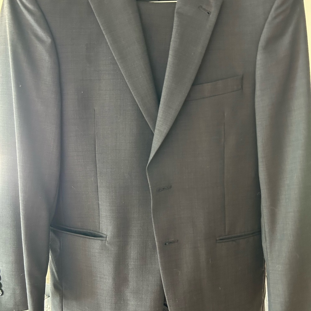 Classic 2 pc Dark Gray Suit